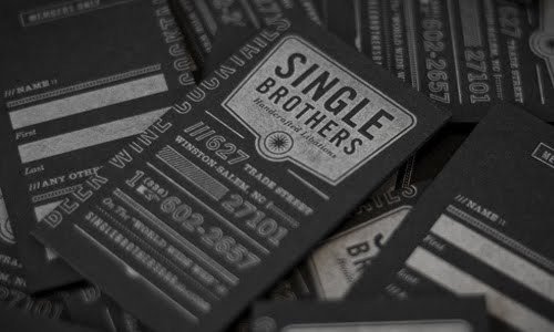 Letterpress Business Card design