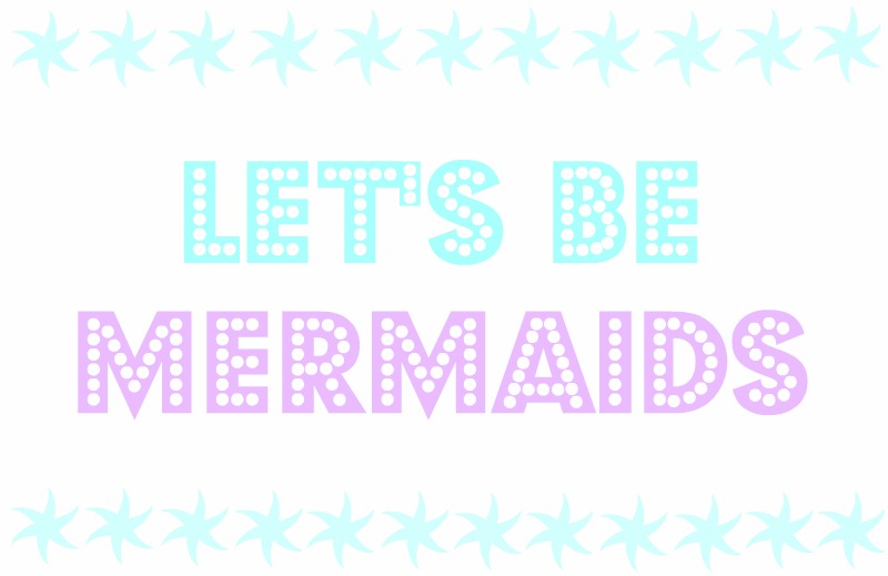 Logo: Let's be mermaids
