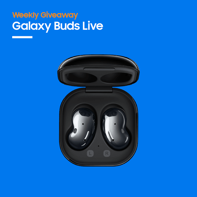 Sorteio! Concorra a um fone de ouvido sem fio Galaxy Buds Live