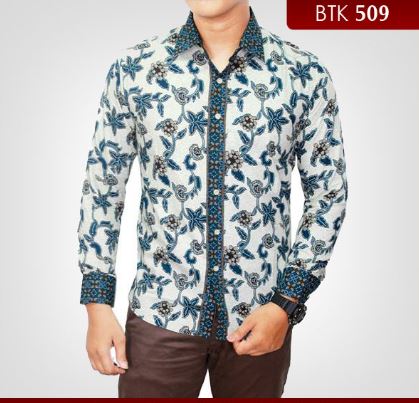 16 Model Kemeja  Batik  Pria Kombinasi  Modern Terbaik