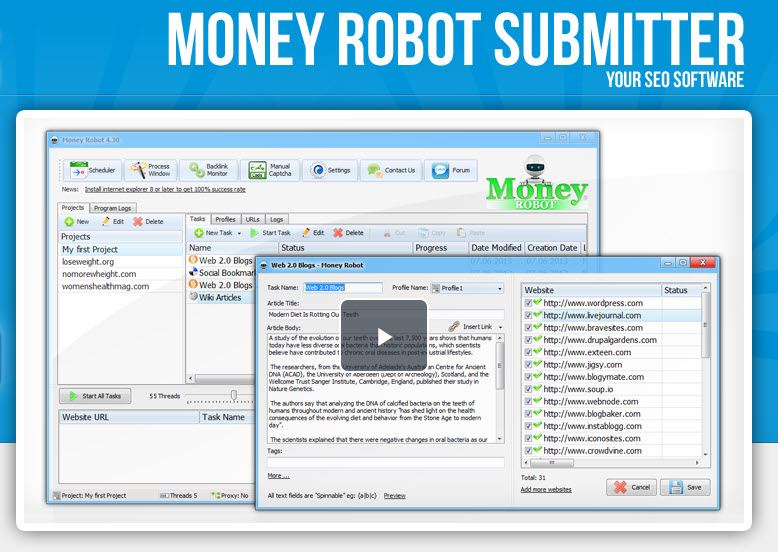 Money Robot Submitter Tutorial