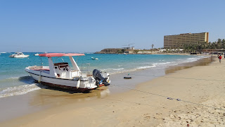 The beach is as popular with fishermen