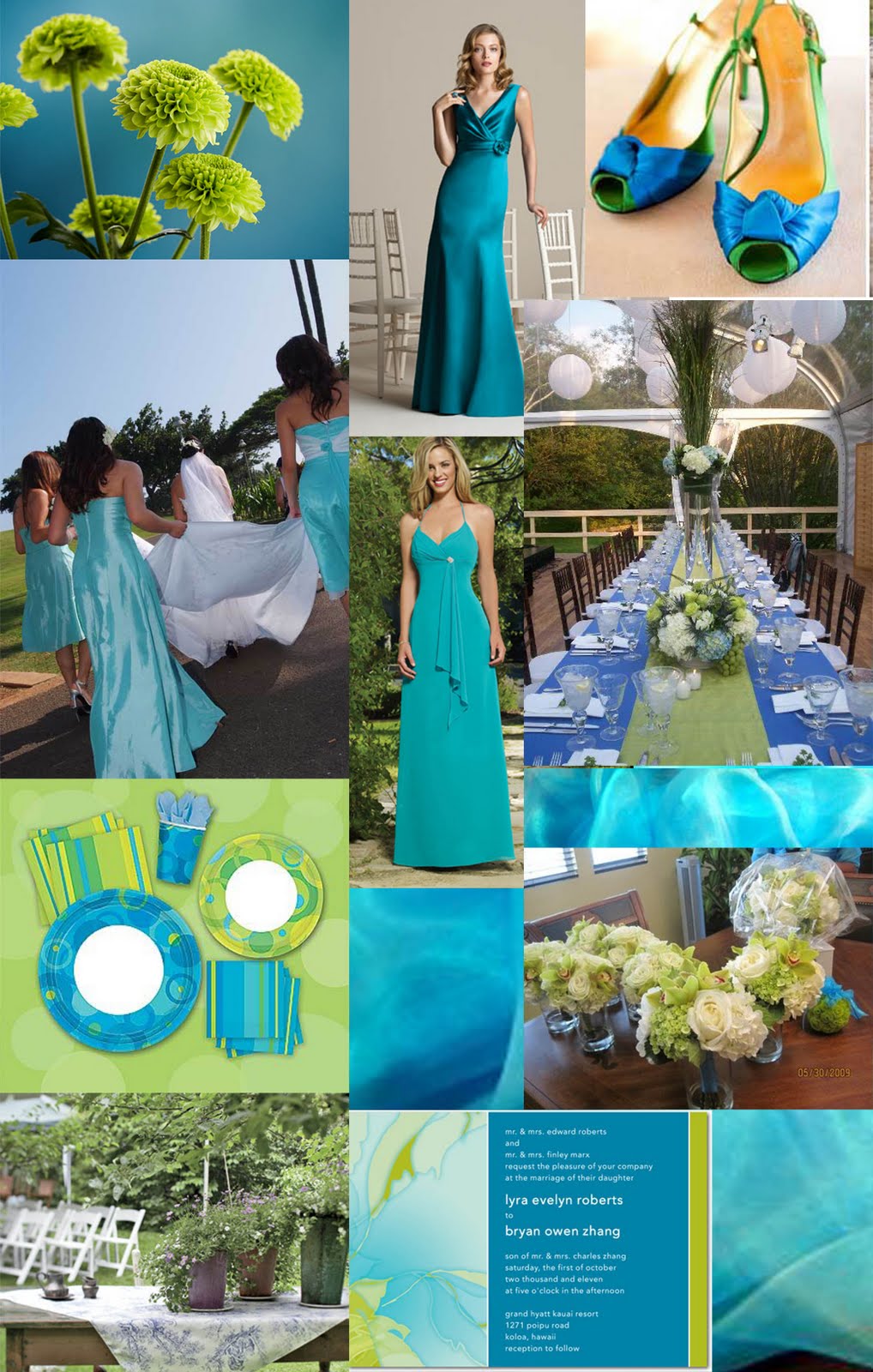 turquoise blue wedding