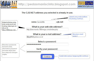 phising facebook dengan redirect url cjb.net