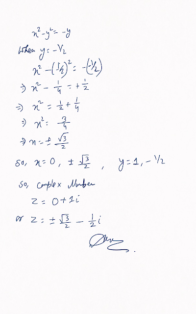 Solve conjugate(z) = iz² | class 11 complex Number