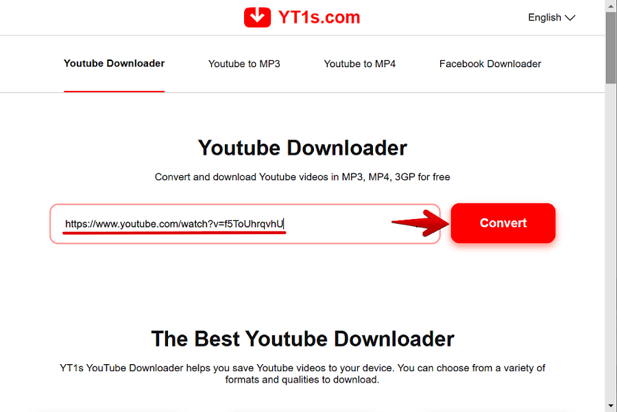 YT1s 免費線上Youtube下載器