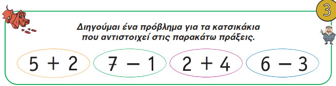 Κεφ. 29 - Διάκριση των συμβόλων «+» και «–» - Μαθηματικά Α' Δημοτικού - από το https://idaskalos.blogspot.com