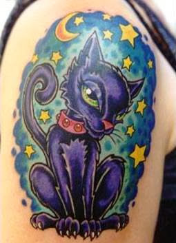 Fotos de Tatuagens Femininas de Gato