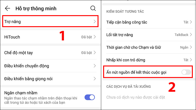 Hướng dẫn trên thiết bị Android