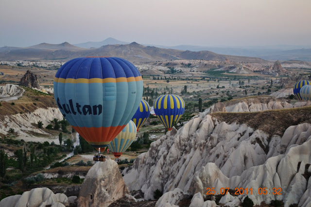 voo de balao - vale de Goreme - Capadocia