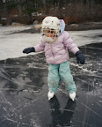 Pond skating in Nova Scotia, Canada