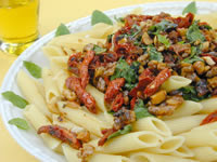 Penne Mediterrâneo (vegana)