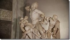 Der tödliche Schlangenbiss als Strafe für die Enttarnung des Trojanischen Pferdes - Laokoon-Gruppe