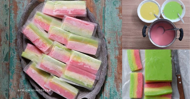 Resep Es Gabus Pelangi. Jajanan Nostalgia Jaman SD - Resep 