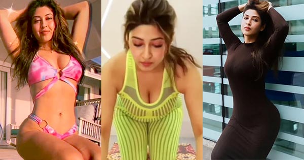11 hot GIFs of Sonarika Bhadoria in bikini, sarees, dresses and workout  outfit raising the heat.