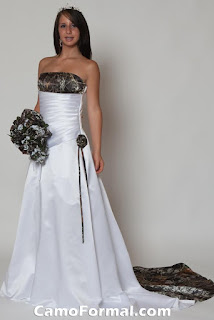 camouflage wedding dress accessories