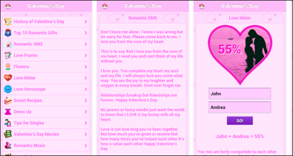 Valentines Day App 2016