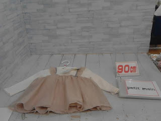 アウトレット　子供服　90㎝　petit main　長袖ワンピース　1498円