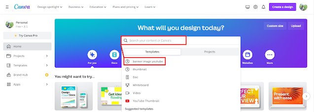 Cara Buat Banner Youtube Gratis dan Keren di Canva