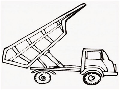 Dump Truck Coloring Pages Printable | Realistic Coloring Pages