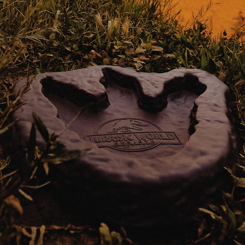 Jurassic World Rebirth Dinosaur Footprint Popcorn Bucket