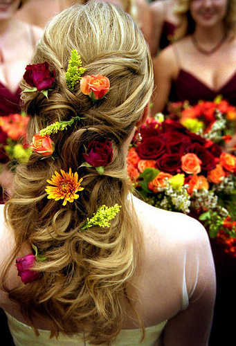Curly Hair Down for curly wedding hairstyles:
