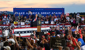 President Donald J. Trump on the reelection campaign trail.