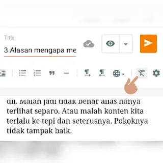 Selalu format tulisan hasil kopi paste