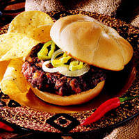 Pepper-Bacon Burgers