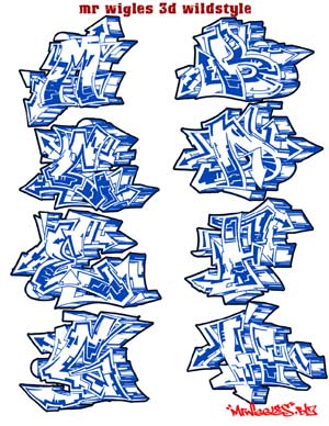 graffiti alphabet letters