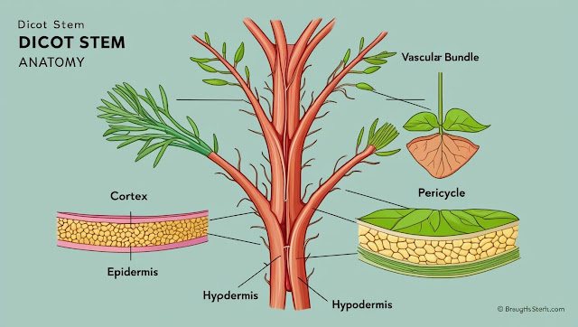 Anatomy of dicot stem