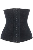 <br />Omine Women's Underbust Lace 9 Steel Bones Jacquard Waist Training Corset