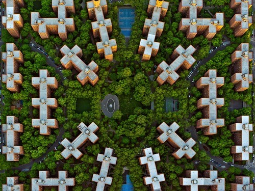 by Jeffrey Milstein - NYC Stuyvesant | chidas fotos cool stuff - aerial vision of NYC
