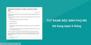 TUT DAME FAQ MẠO DANH 5S BY TRẦN HÀ CỰC CHẤT 2018