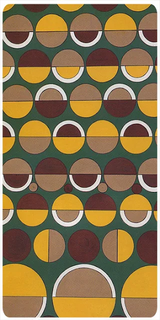 Silk Scarf Idea Circles and Dots Pattern Style