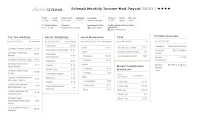 Schwab Monthly Income Mod Payout fund