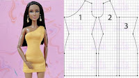 Patrones de costura de vestidos para Barbie