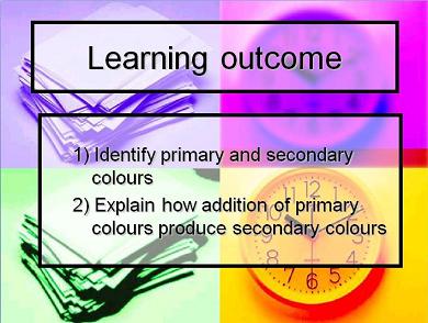 (Powerpoint) Primary and Secondary Colour ppt  Science 