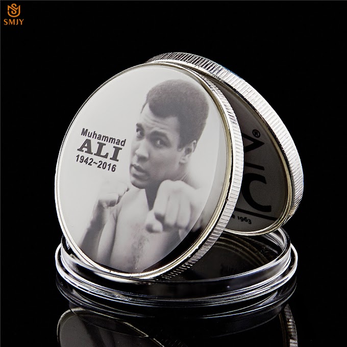 Set 4 Pcs Boxing Champion - Boxer Muhammad Ali Silver Coin