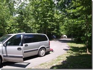 The Park was quite busy with half the campsites still occupied on Sunday afternoon
