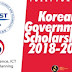 2018 Korean Government Scholarships Programme To International Students. 