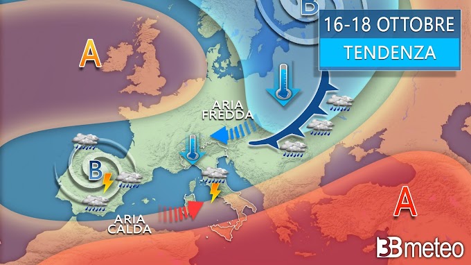 3BMeteo: 'Arriva l’autunno sull’Italia a partire dal weekend, temperature giù anche di 15°C'