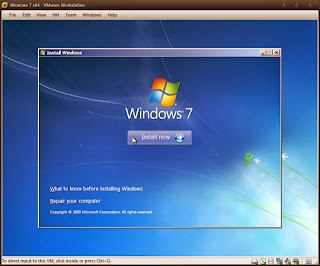 Launching the Installation of Windows 7