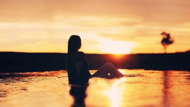  natural, wallpaper, background, free download, girl - sunset