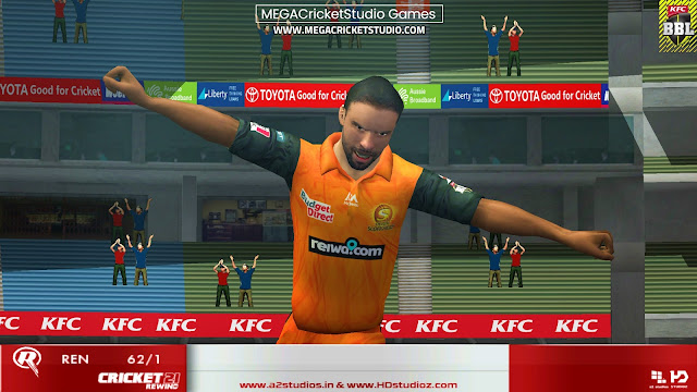 KFC BBL 2021 Patch free download for EA Cricket 07