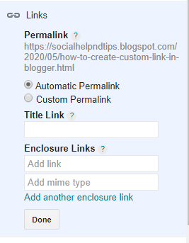 Blogger.com Automatic Permalink