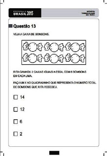 Prova Brasil de matemática