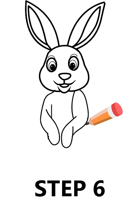 How to draw a rabbit step by step