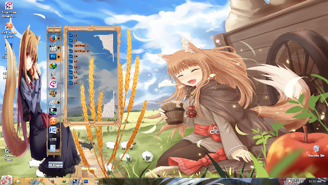 theme win 7 ookami to koushinryou