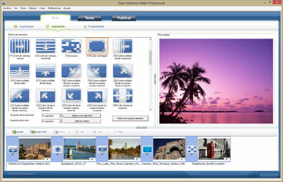 Presentaciones de fotos con Flash Slideshow Maker